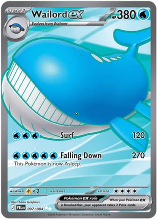 Wailord ex (097/084) - Holofoil [ME05 Pitch Black] - Card Brawlers
