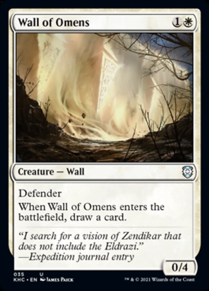 Wall of Omens [Kaldheim Commander] - Card Brawlers