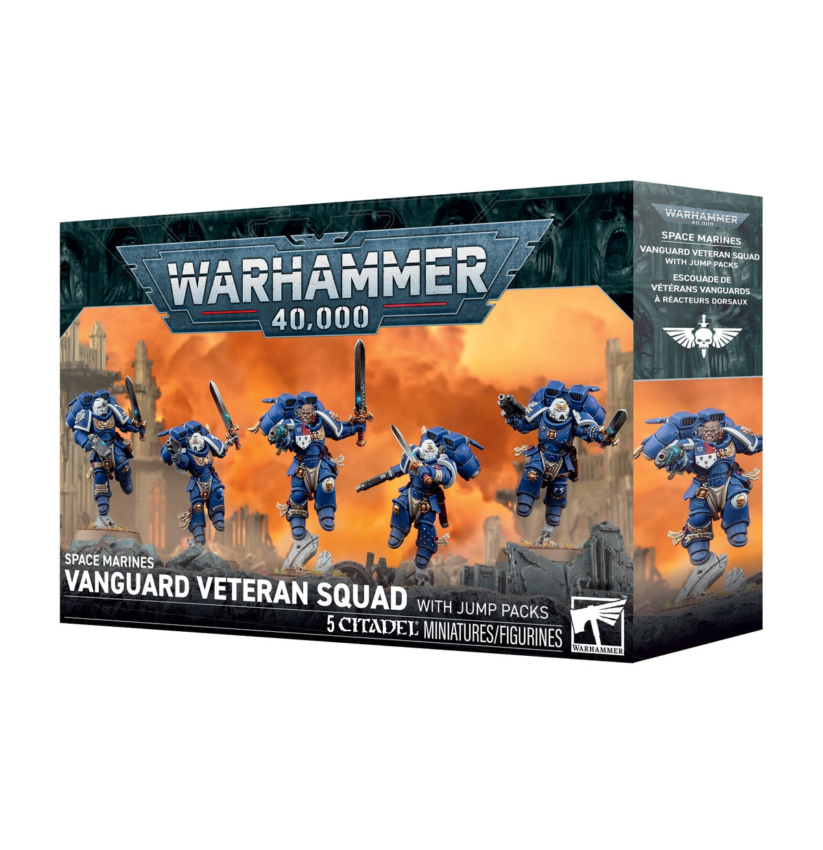 Warhammer 40k - Space Marines - Vanguard Veteran Squad with Jump Packs - Card Brawlers