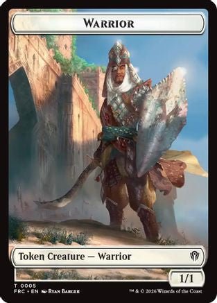 Warrior // Insect Double-Sided Token (FRC-5 // 2) - Commander: Reality Fracture Foil - Card Brawlers