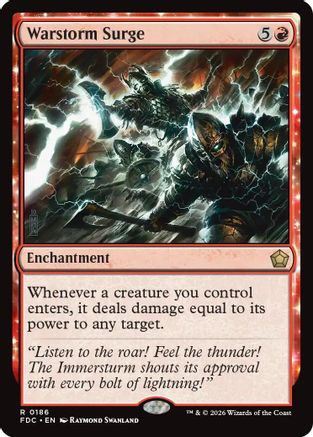Warstorm Surge (FDC-186) - Commander: Foundations - Card Brawlers