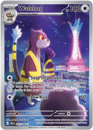 Watchog (097/086) - Holofoil [ME04 Chaos Rising] - Card Brawlers