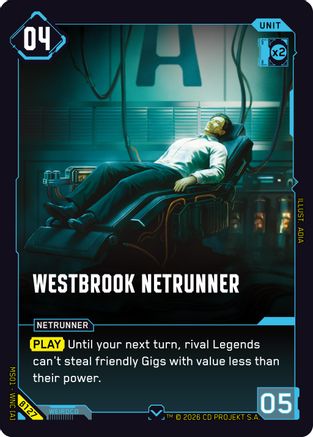 Westbrook Netrunner (B127) - Welcome to Night City Beta - Card Brawlers