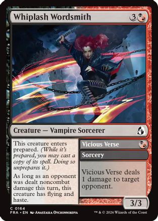 Whiplash Wordsmith (FRA-164) - Reality Fracture - Card Brawlers