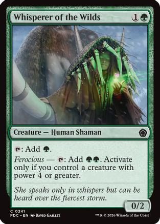 Whisperer of the Wilds (FDC-241) - Commander: Foundations - Card Brawlers