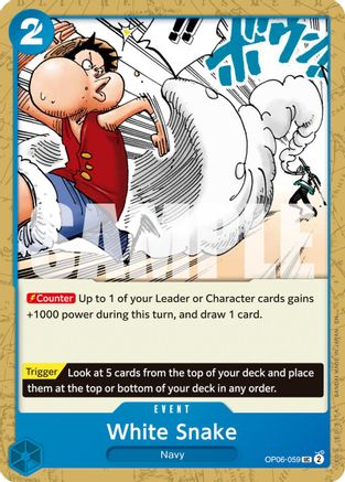 White Snake (Reprint) (OP06-059) - Premium Booster -The Best- Vol. 2 - Card Brawlers