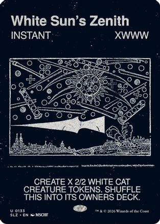 White Sun's Zenith (0133) (SLZ-133) - Secret Lair x MSCHF: The Zeta Set - Card Brawlers