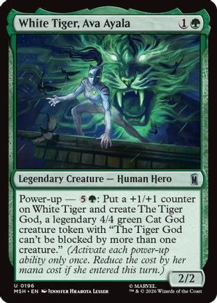 White Tiger, Ava Ayala (MSH-196) - Marvel Super Heroes Foil - Card Brawlers