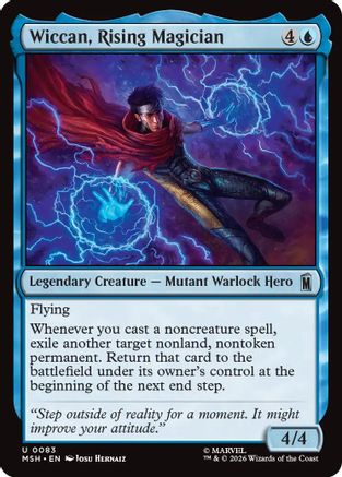 Wiccan, Rising Magician (MSH-083) - Marvel Super Heroes - Card Brawlers