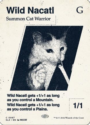 Wild Nacatl (0087) (SLZ-087) - Secret Lair x MSCHF: The Zeta Set - Card Brawlers