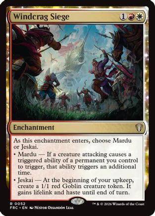 Windcrag Siege (FRC-052) - Commander: Reality Fracture - Card Brawlers