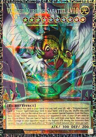 Winged Kuriboh Sabatiel LV10 (GMR) (MAMO-EN006) - Magnificent Monsters 1st Edition - Card Brawlers