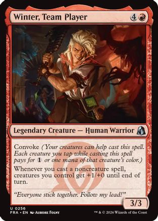 Winter, Team Player (FRA-256) - Reality Fracture - Card Brawlers
