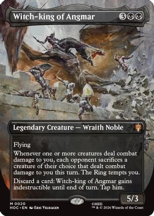 Witch-king of Angmar (Borderless) (HOC-020) - The Hobbit: Eternal-Legal - Card Brawlers