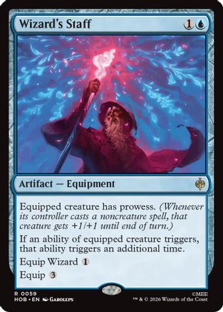 Wizard's Staff (HOB-059) - The Hobbit Foil - Card Brawlers