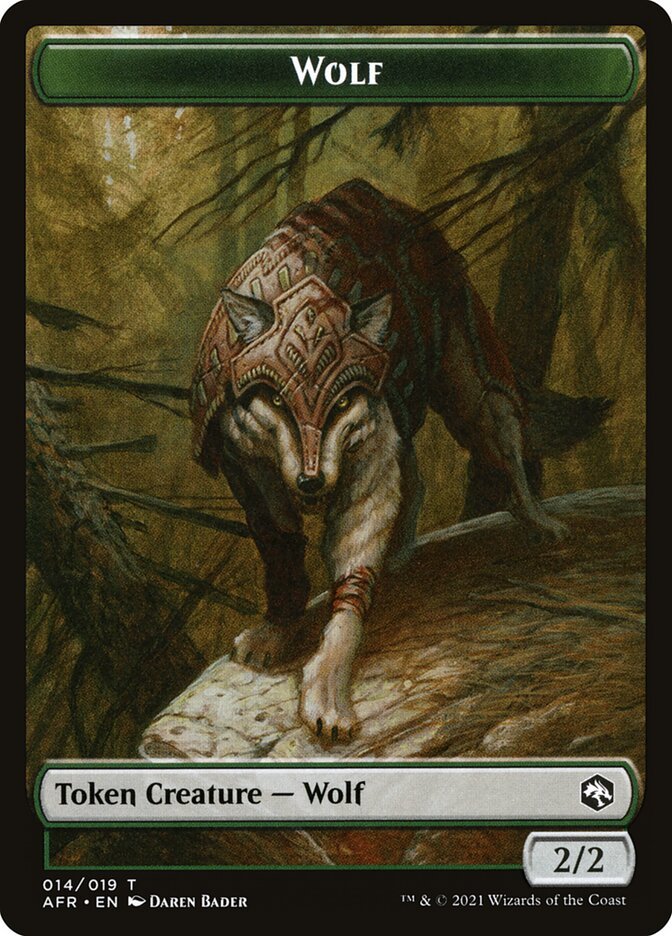 Wolf Token [Dungeons & Dragons: Adventures in the Forgotten Realms Tokens] - Card Brawlers