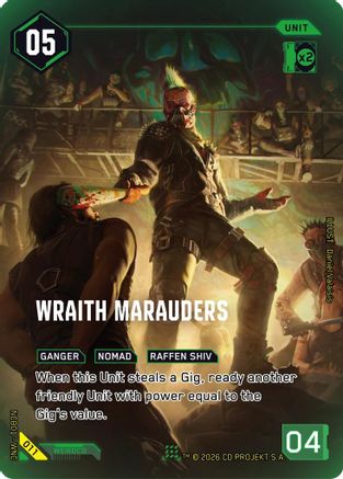 Wraith Marauders (011) - Night City Brawl Season 1 Foil - Card Brawlers