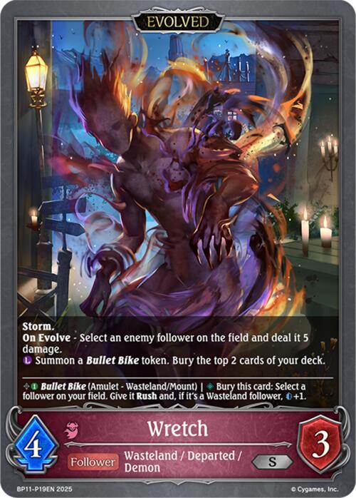 Wretch (Evolved) - P19 (Foil) (BP11 - P19EN) [Bullet of Fate] - Card Brawlers