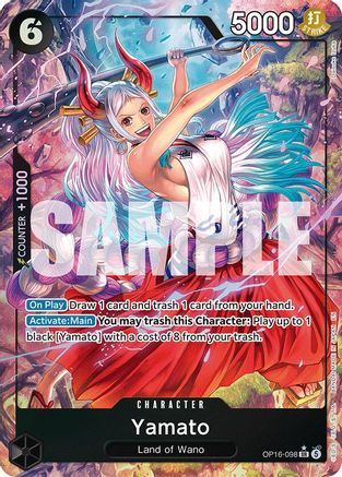Yamato (098) (Alternate Art) (OP16-098) - The Time of Battle Foil - Card Brawlers