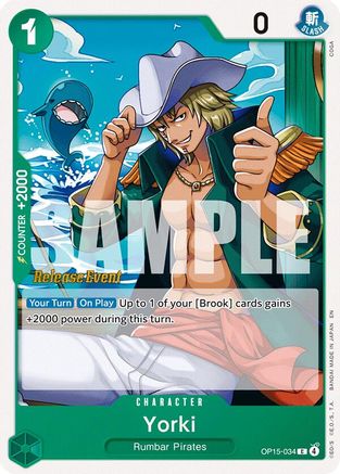 Yorki (OP15-034) - Adventure on Kami's Island Release Event Cards - Card Brawlers