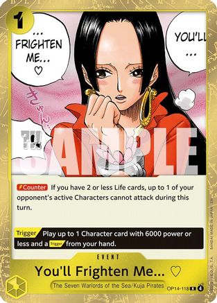 You'll Frighten Me... (OP14-118) - The Azure Sea's Seven Foil - Card Brawlers