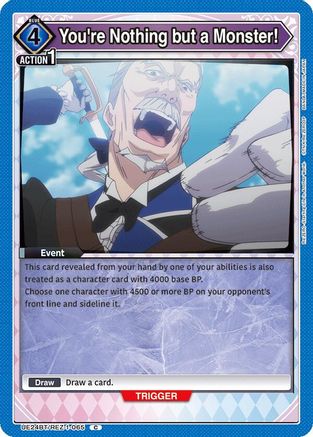 You're Nothing but a Monster! (UE24BT/REZ-1-065) - UE24BT ReZERO Starting Life in Another World - Card Brawlers