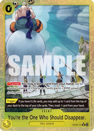 You're the One Who Should Disappear (Alternate Art) (OP06-115) - Premium Booster -The Best- Vol. 2 Foil - Card Brawlers