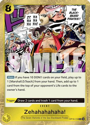 Zehahahahaha! (OP16-116) - The Time of Battle Foil - Card Brawlers
