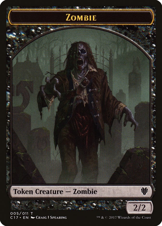 Zombie Token [Commander 2017 Tokens] - Card Brawlers