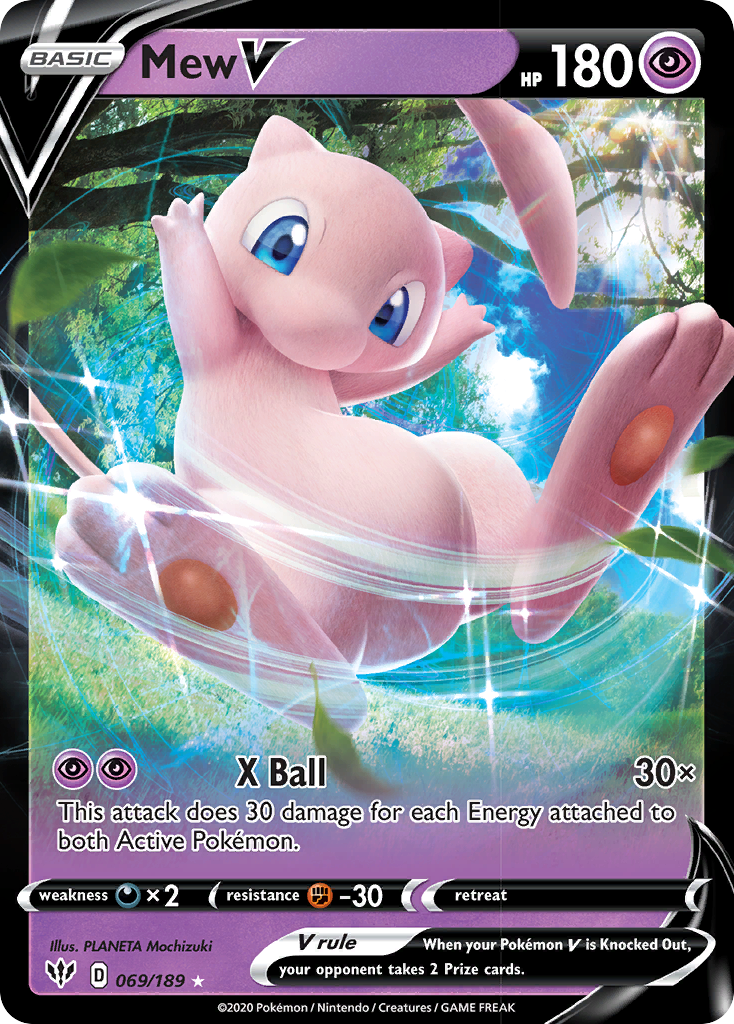 Mew V (069/189) [Sword & Shield: Darkness Ablaze] - Card Brawlers | Quebec | Canada | Yu-Gi-Oh!