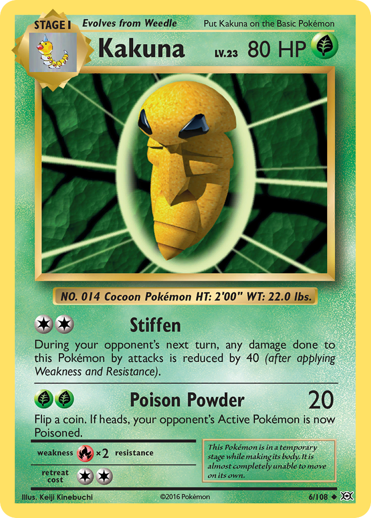Kakuna (6/108) [XY: Evolutions] - Card Brawlers | Quebec | Canada | Yu-Gi-Oh!
