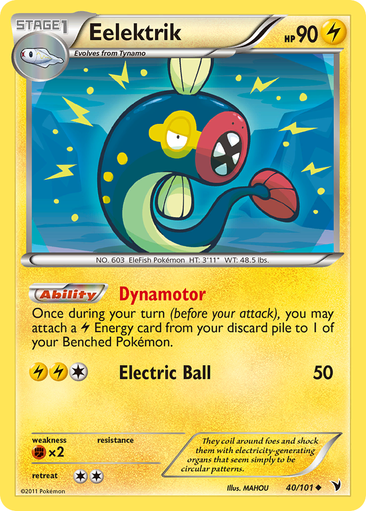 Eelektrik (40/101) [Black & White: Noble Victories] - Card Brawlers | Quebec | Canada | Yu-Gi-Oh!