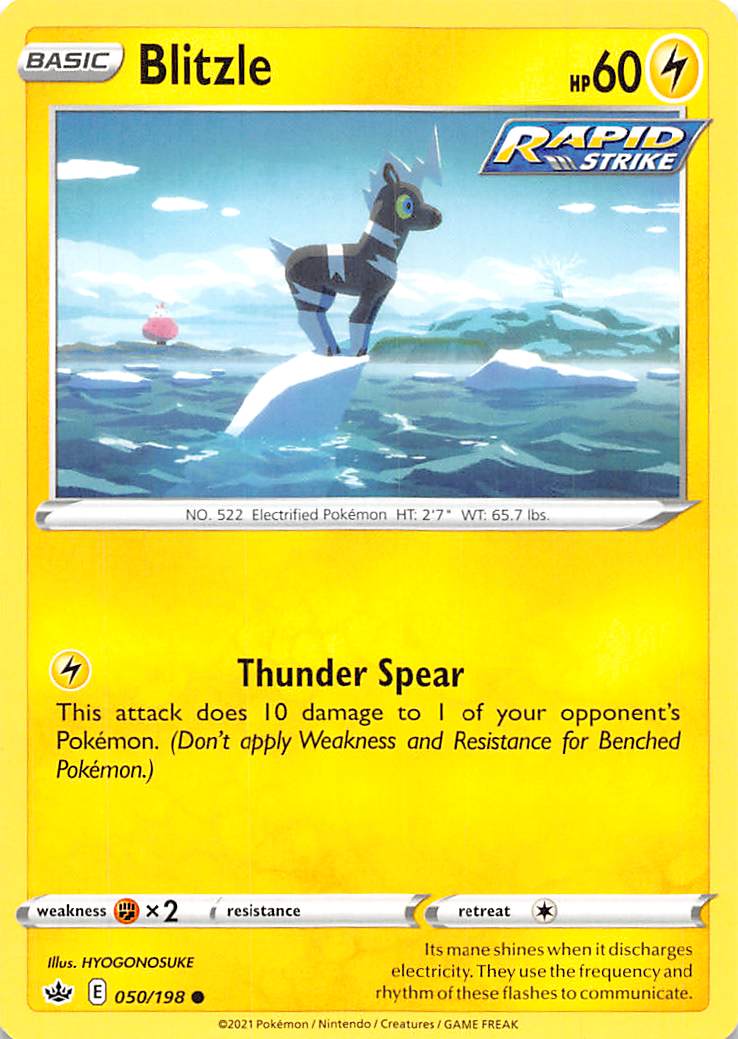Blitzle (050/198) [Sword & Shield: Chilling Reign] - Card Brawlers | Quebec | Canada | Yu-Gi-Oh!