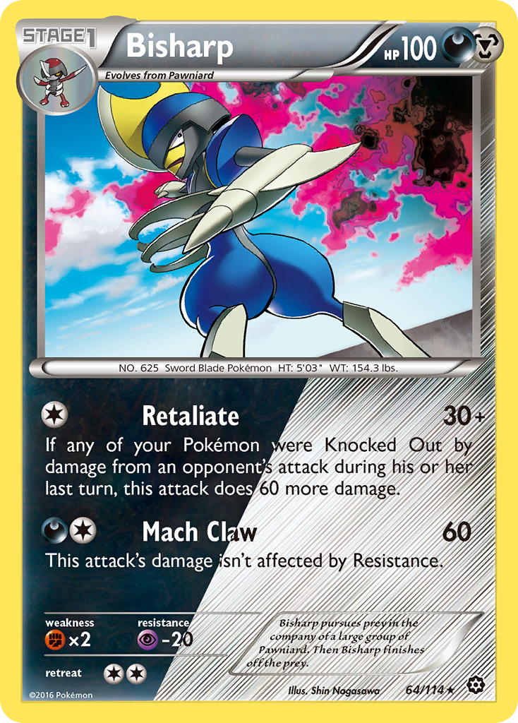 Bisharp (64/114) [XY: Steam Siege] - Card Brawlers | Quebec | Canada | Yu-Gi-Oh!