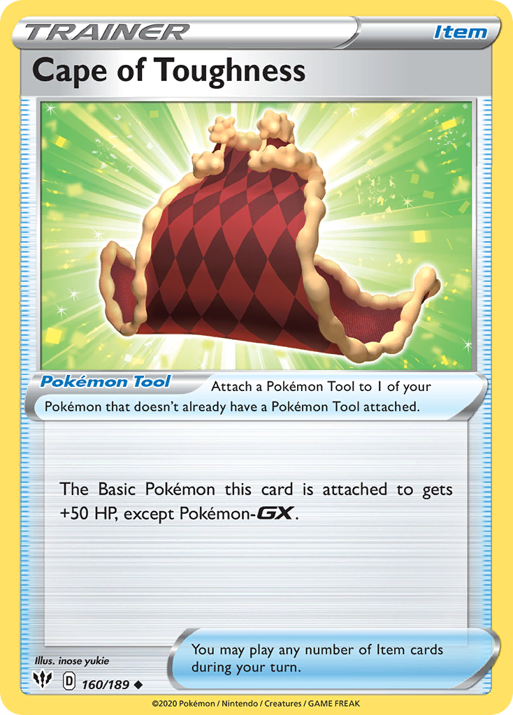 Cape of Toughness (160/189) [Sword & Shield: Darkness Ablaze] - Card Brawlers | Quebec | Canada | Yu-Gi-Oh!