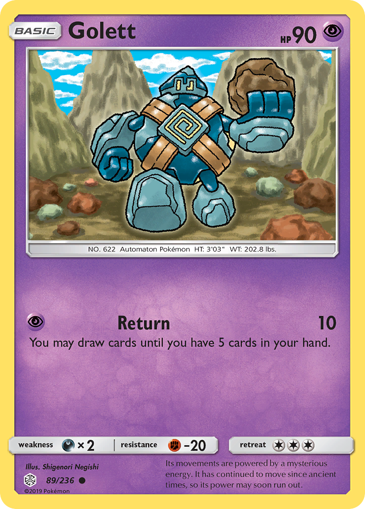 Golett (89/236) [Sun & Moon: Cosmic Eclipse] - Card Brawlers | Quebec | Canada | Yu-Gi-Oh!