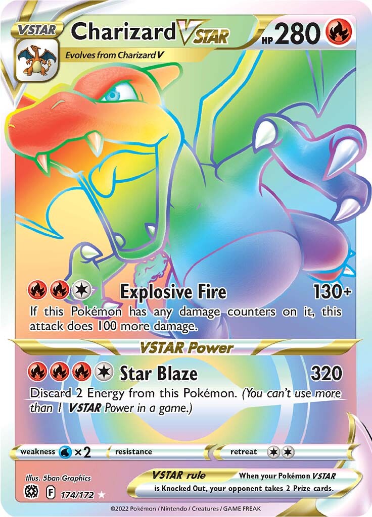 Charizard VSTAR (174/172) [Sword & Shield: Brilliant Stars] - Card Brawlers | Quebec | Canada | Yu-Gi-Oh!