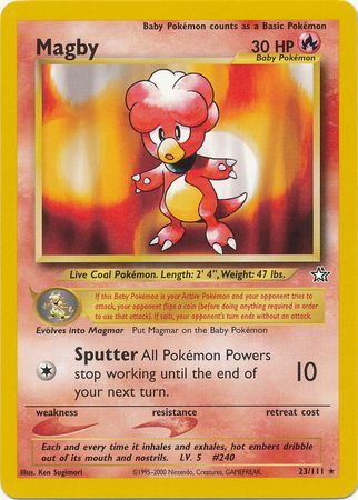 Magby (23/111) [Neo Genesis Unlimited] - Card Brawlers | Quebec | Canada | Yu-Gi-Oh!