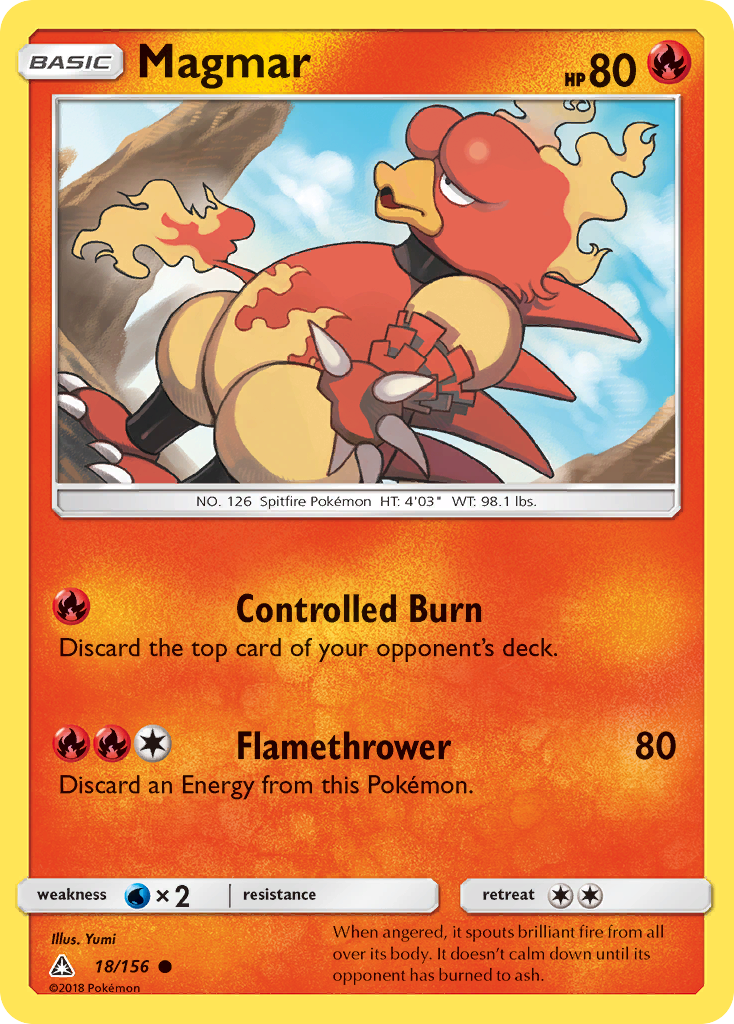 Magmar (18/156) [Sun & Moon: Ultra Prism] - Card Brawlers | Quebec | Canada | Yu-Gi-Oh!