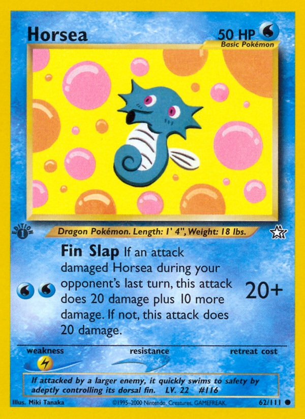 Horsea (62/111) [Neo Genesis 1st Edition] - Card Brawlers | Quebec | Canada | Yu-Gi-Oh!
