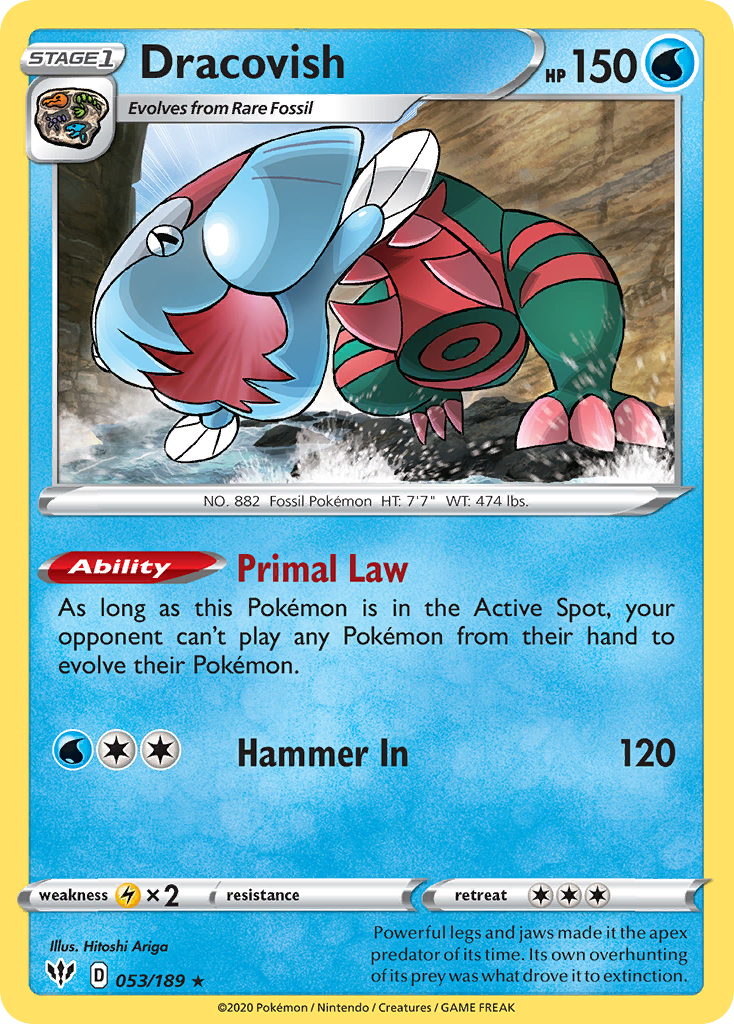 Dracovish (053/189) [Sword & Shield: Darkness Ablaze] - Card Brawlers | Quebec | Canada | Yu-Gi-Oh!