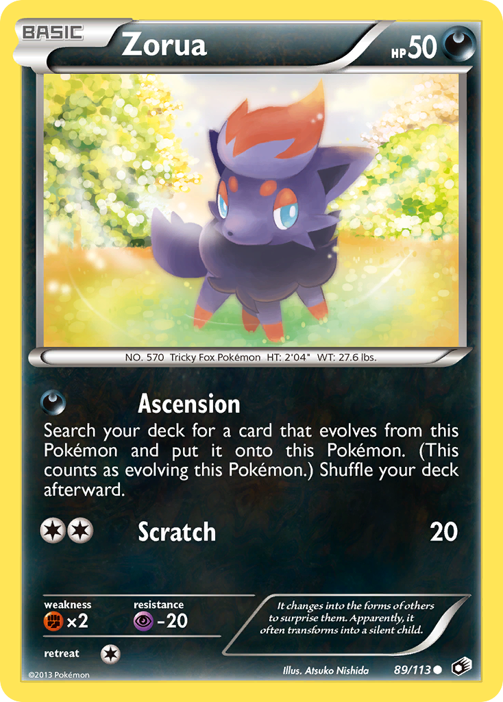 Zorua (89/113) [Black & White: Legendary Treasures] - Card Brawlers | Quebec | Canada | Yu-Gi-Oh!