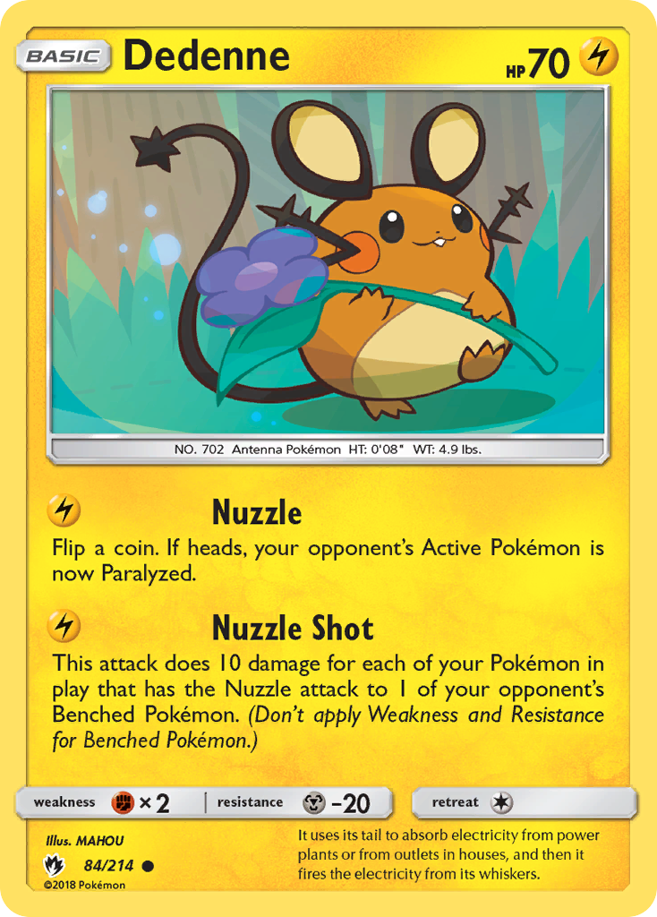 Dedenne (84/214) [Sun & Moon: Lost Thunder] - Card Brawlers | Quebec | Canada | Yu-Gi-Oh!