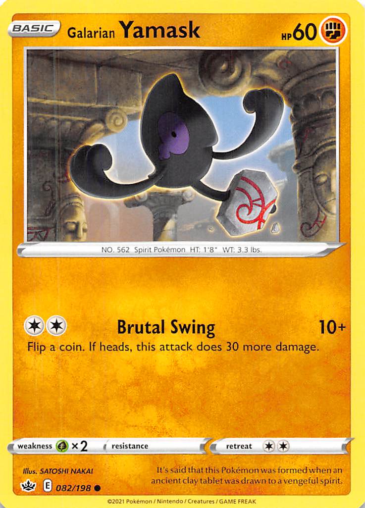 Galarian Yamask (082/198) [Sword & Shield: Chilling Reign] - Card Brawlers | Quebec | Canada | Yu-Gi-Oh!