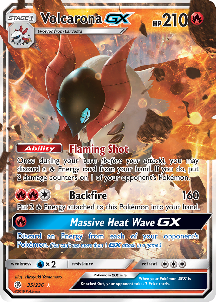 Volcarona GX (35/236) [Sun & Moon: Cosmic Eclipse] - Card Brawlers | Quebec | Canada | Yu-Gi-Oh!