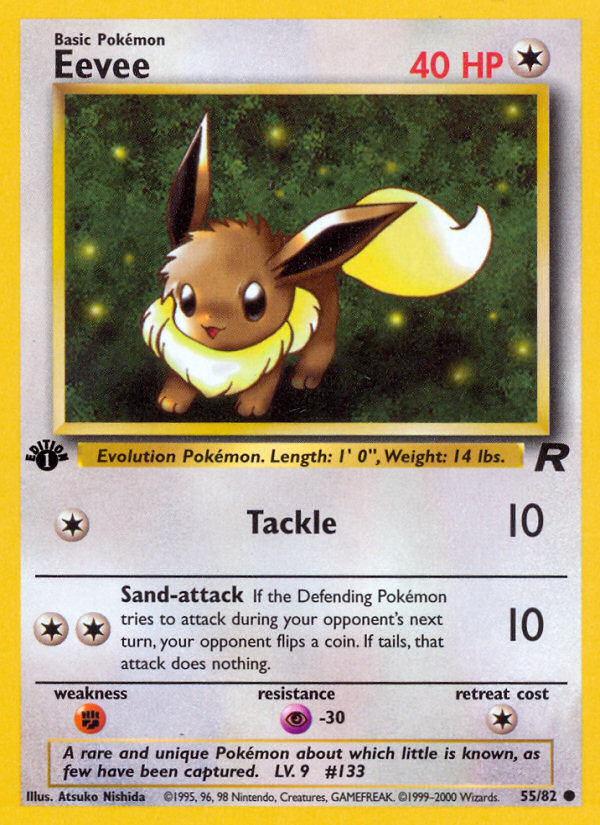 Eevee (55/82) [Team Rocket 1st Edition] - Card Brawlers | Quebec | Canada | Yu-Gi-Oh!