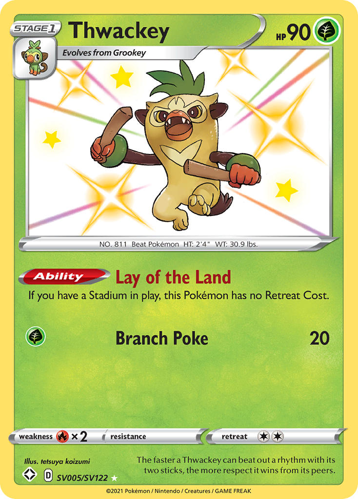 Thwackey (SV005/SV122) [Sword & Shield: Shining Fates] - Card Brawlers | Quebec | Canada | Yu-Gi-Oh!
