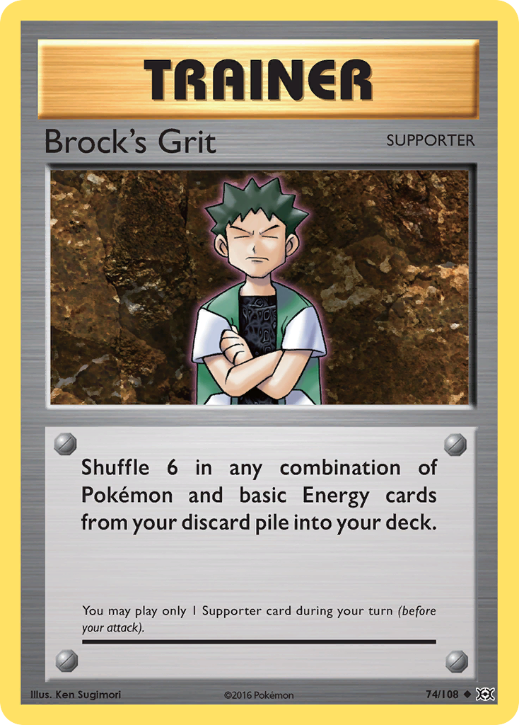 Brock's Grit (74/108) [XY: Evolutions] - Card Brawlers | Quebec | Canada | Yu-Gi-Oh!