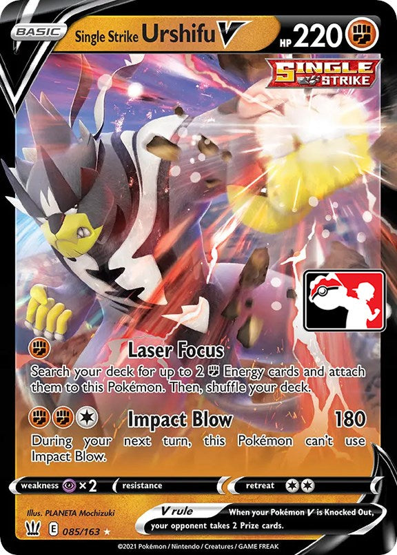 Single Strike Urshifu V (085/163) [Prize Pack Series One] - Card Brawlers | Quebec | Canada | Yu-Gi-Oh!