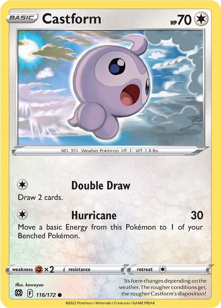 Castform (116/172) [Sword & Shield: Brilliant Stars] - Card Brawlers | Quebec | Canada | Yu-Gi-Oh!